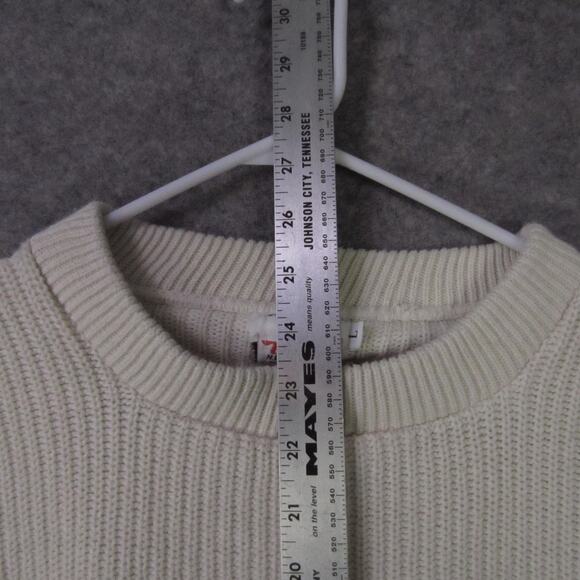 West Virginia Mountaineers Sweater Mens Large White NCAA Football Crewneck WVU - Picture 4 of 9